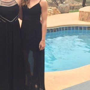 Long black formal dress
